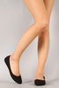 Suede Round Toe Ballet Flat