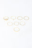 Delicate Textured Rhinestone Leaf Ring Set
