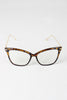 Clear Lense Slight Cat Eye Sunglasses