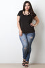 Smooth Satin Cinched Detail Strappy Caged Top