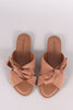 Bamboo Crisscross Bow Slide Sandal